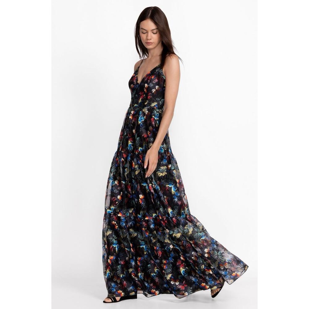 NWT Johnny Was Papillon Embroidered Maxi Dress Size 6 - Picture 4 of 9
